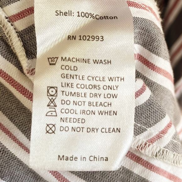 Great Jones Stripe Handkerchief Wrap Dress - Picture 6 of 6